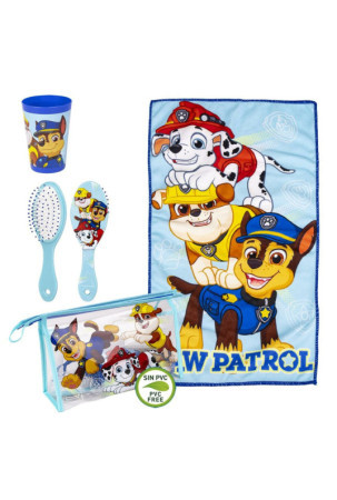 Vaikų tualeto reikmenų rinkinys kelionei The Paw Patrol 4 Dalys Šviesiai mėlyna