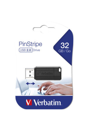 USB atmintukas Verbatim 49064 Raktų grandinė Juoda 32 GB