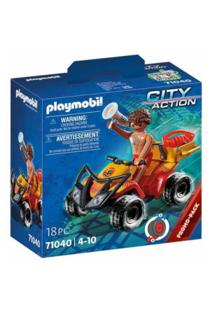 Playset Playmobil City Action Rescue Quad 18 Dalys 71040