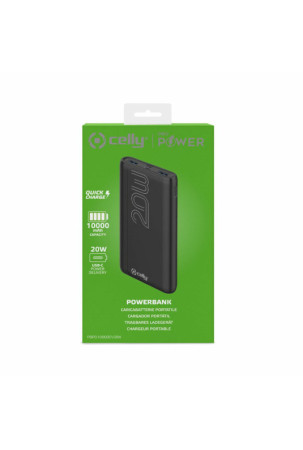 Powerbank Celly PBPD10000EVOBK Juoda