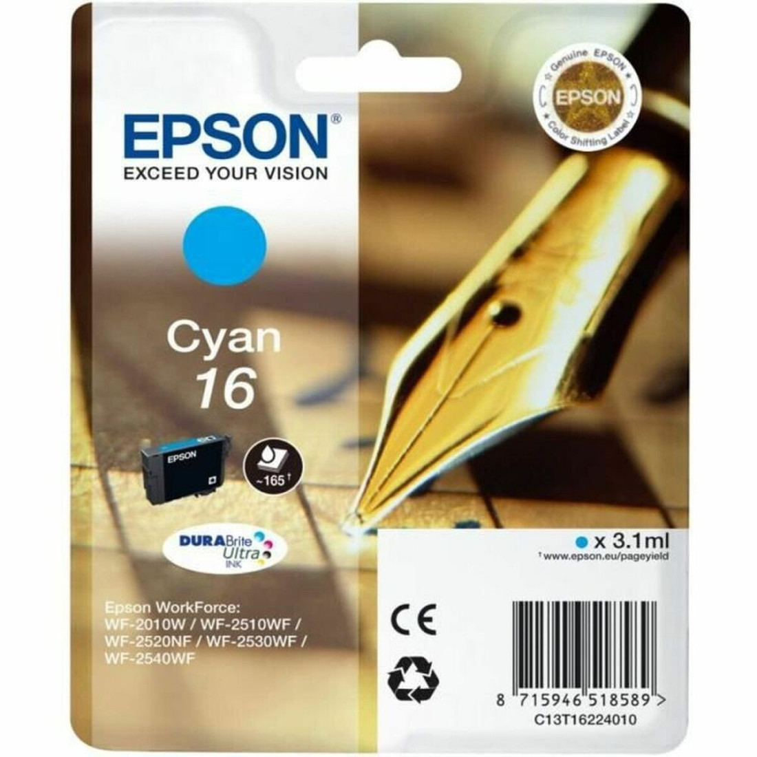 Originali rašalo kasetė Epson C13T16224022