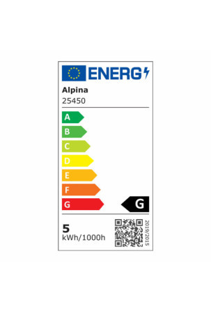 Išmani Lemputė Alpina RGB Wi-Fi 5 W 4,9 W E27 1800-6500 K 360 Lm