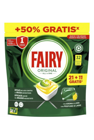 Indaplovės tabletės Lemon Fairy 32 vnt.