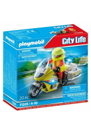 Transporto priemonių žaidimo rinkinys Playmobil 71205 Motociklas 20 Dalys