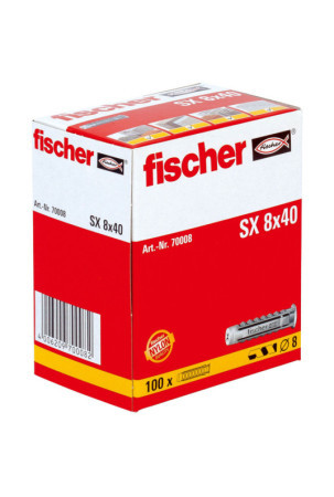 Dygliai Fischer SX 70008 Nailonas 8 x 40 mm (100 vnt.)