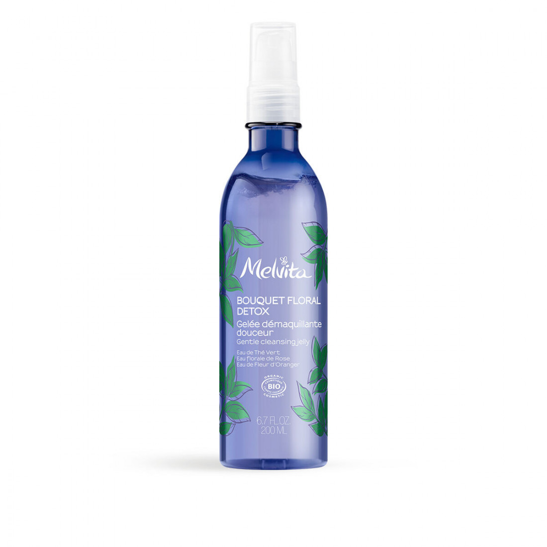 Gelis makiažo valiklis Melvita Bouquet Floral 200 ml Detoksikuojanti