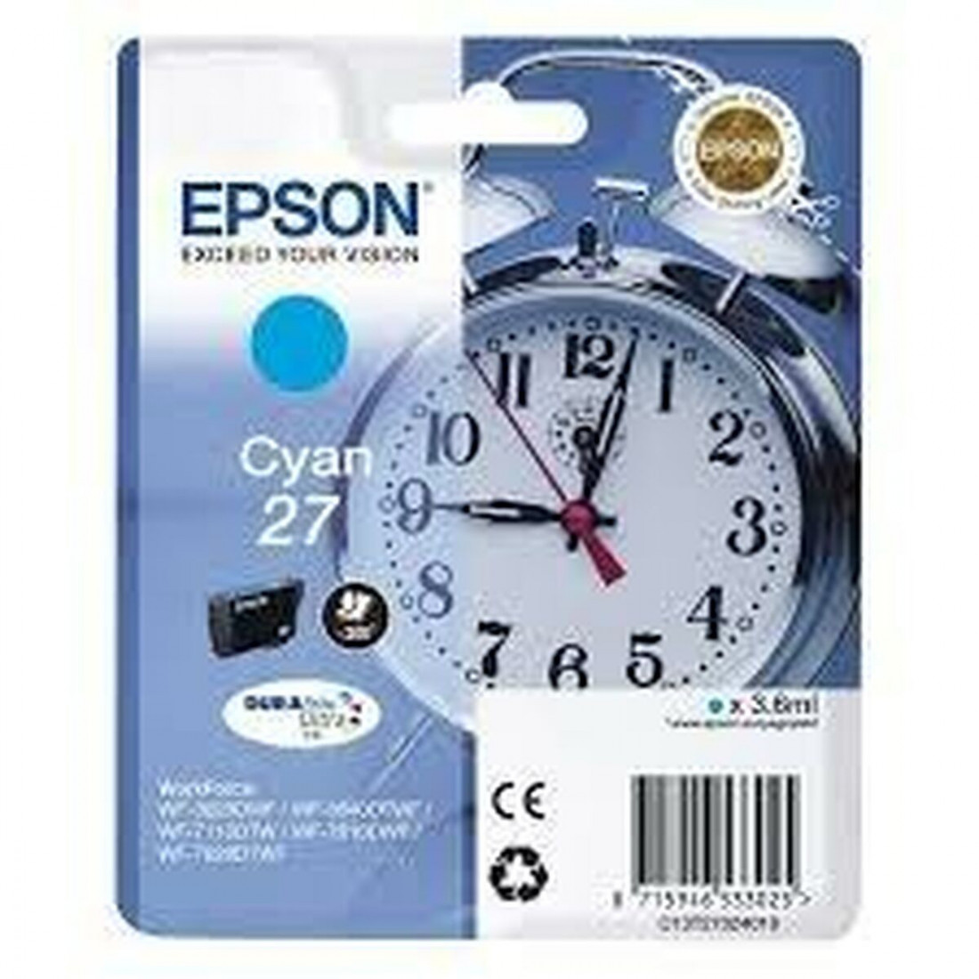 Originali rašalo kasetė Epson C13T27024012 Ciano