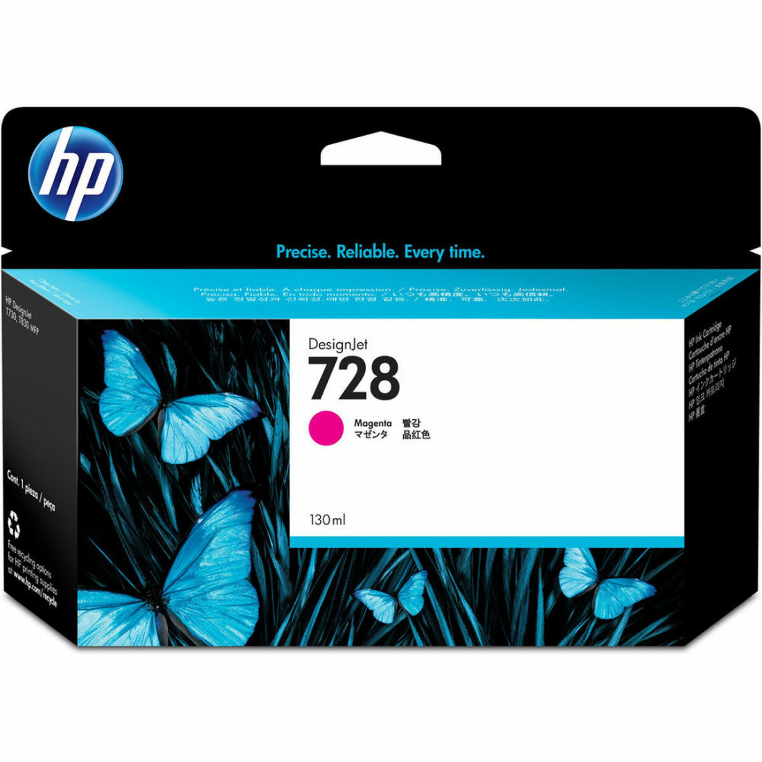 Originali rašalo kasetė HP F9J66A Rožinė (130 ml)