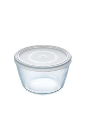 Apvali pietų dėžutė su dangteliu Pyrex Cook & Freeze 1,1 L 15 x 15 x 10 cm Skaidrus Silikoninis stiklas (4 vnt.)