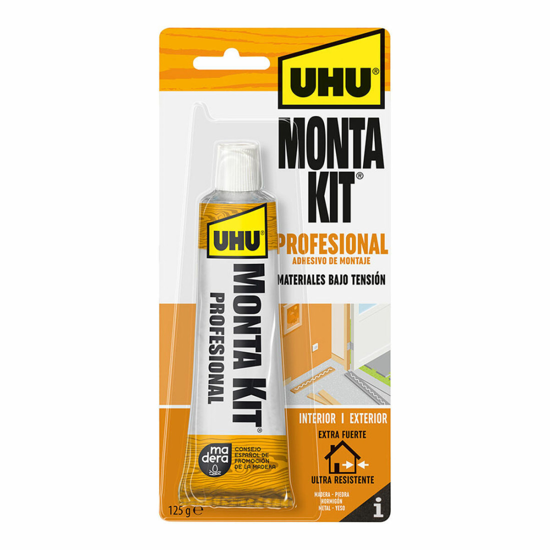 Sandariklis / klijai UHU 6310658 Montakit Profesionalus Balta 125 g