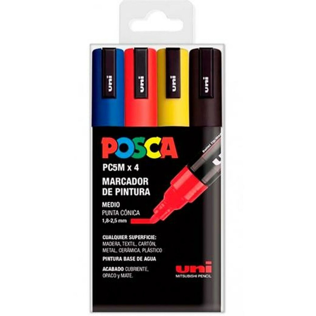 Žymeklių rinkinys POSCA PC-5M Spalvotas