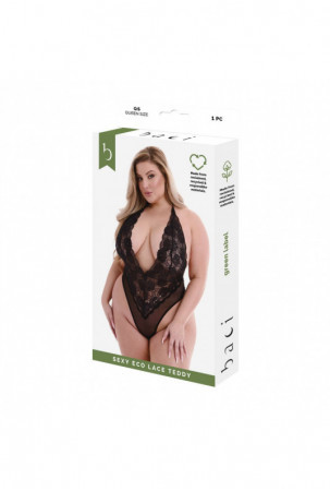 Apatiniai komplektai Baci Lingerie Eco Lace Teddy Juoda (Queen)