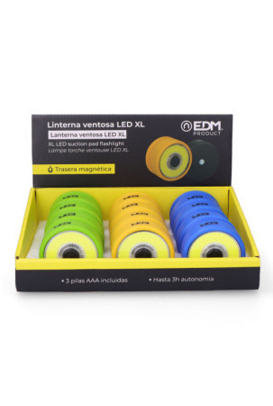 žibintuvėlis LED EDM Cob Siurbimo puodelis Magnetas 2 W 80 Lm