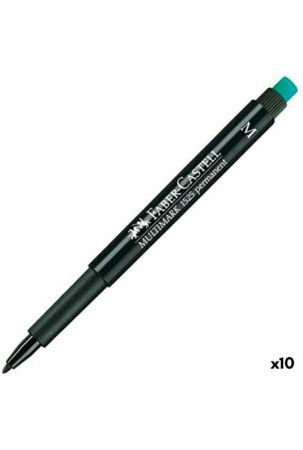 Nuolatinis žymeklis Faber-Castell Multimark 1525 M Juoda (10 vnt.)