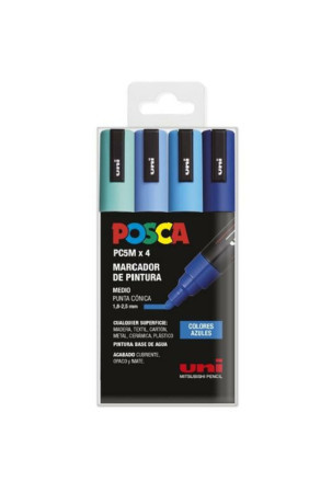 Žymeklių rinkinys POSCA PC-5M Mėlyna Spalvotas