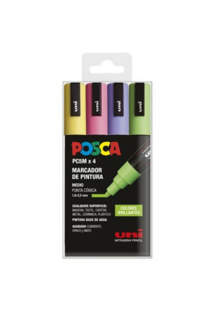 Žymeklių rinkinys POSCA PC-5M Bright 4 Dalys