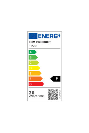 Įmontuotas prožektorius EDM Downlight 20 W 1500 Lm (6400 K)