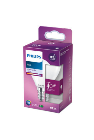 LED lemputė Philips F 40 W 4,3 W E14 470 lm 4,5 x 8,2 cm (4000 K)