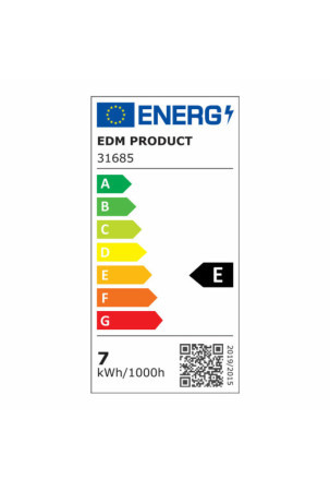 Pailgas LED EDM 7 W Balta A (6400 K)