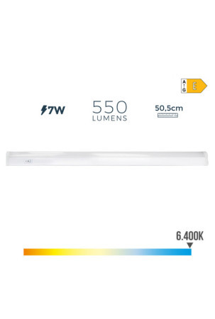 Pailgas LED EDM 7 W Balta A (6400 K)