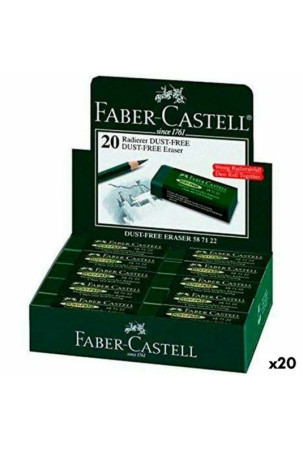 Trintukas Faber-Castell Dust Free Žalia (20 vnt.)