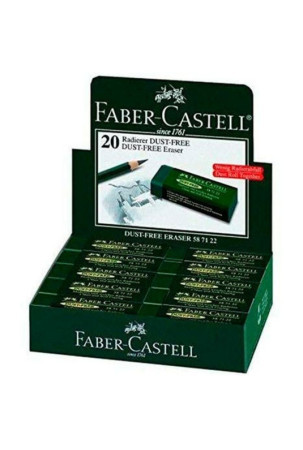 Trintukas Faber-Castell Dust Free Žalia (20 vnt.)