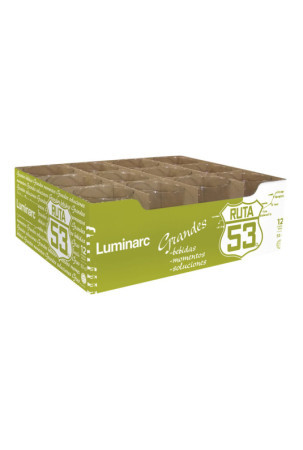 Stiklas Luminarc Ruta 53 Skaidrus stiklas 12 vnt. 530 ml