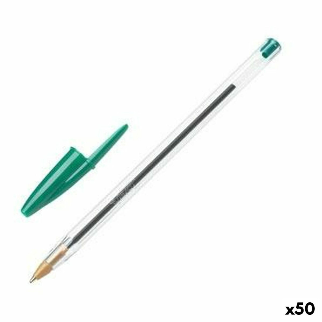 Karžygio Ženklas Bic Cristal Originalus Žalia 0,32 mm (50 vnt.)