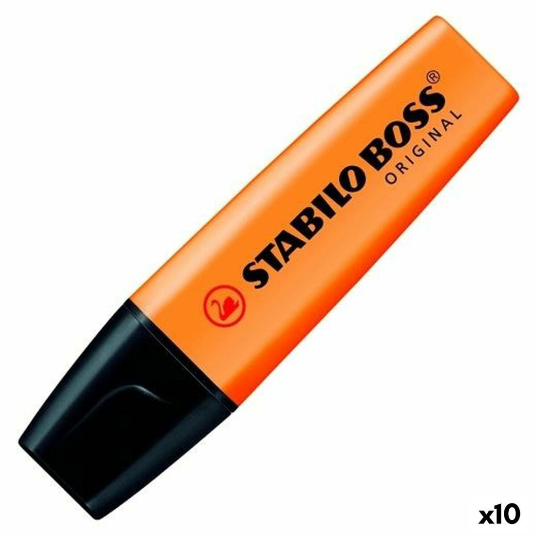 Fluorescencinis žymeklis Stabilo Boss Oranžinė 10 Dalys (10 vnt.)