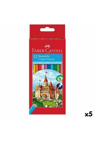 Spalvoti pieštukai Faber-Castell Spalvotas (5 vnt.)