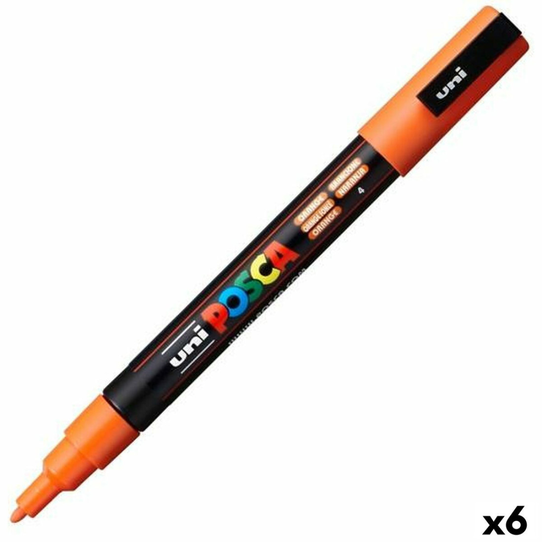 Markeris POSCA PC-3M Oranžinė (6 vnt.)