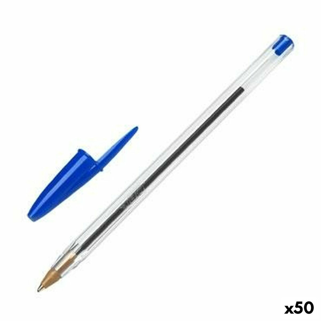 Karžygio Ženklas Bic Cristal Originalus Mėlyna 0,32 mm (50 vnt.)