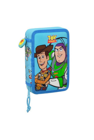 Mokyklinis penalas su priedais Toy Story Ready to play Mėlyna 12.5 x 19.5 x 4 cm (28 Dalys)