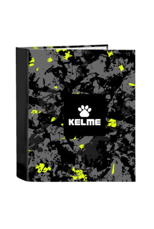 Žiedinis segtuvas Kelme Jungle Juoda Pilka Lima A4 (27 x 33 x 6 cm)