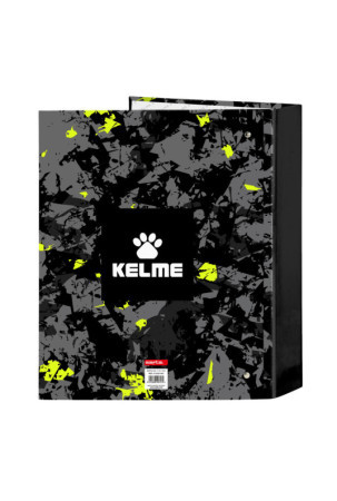 Žiedinis segtuvas Kelme Jungle Juoda Pilka Lima A4 (27 x 33 x 6 cm)