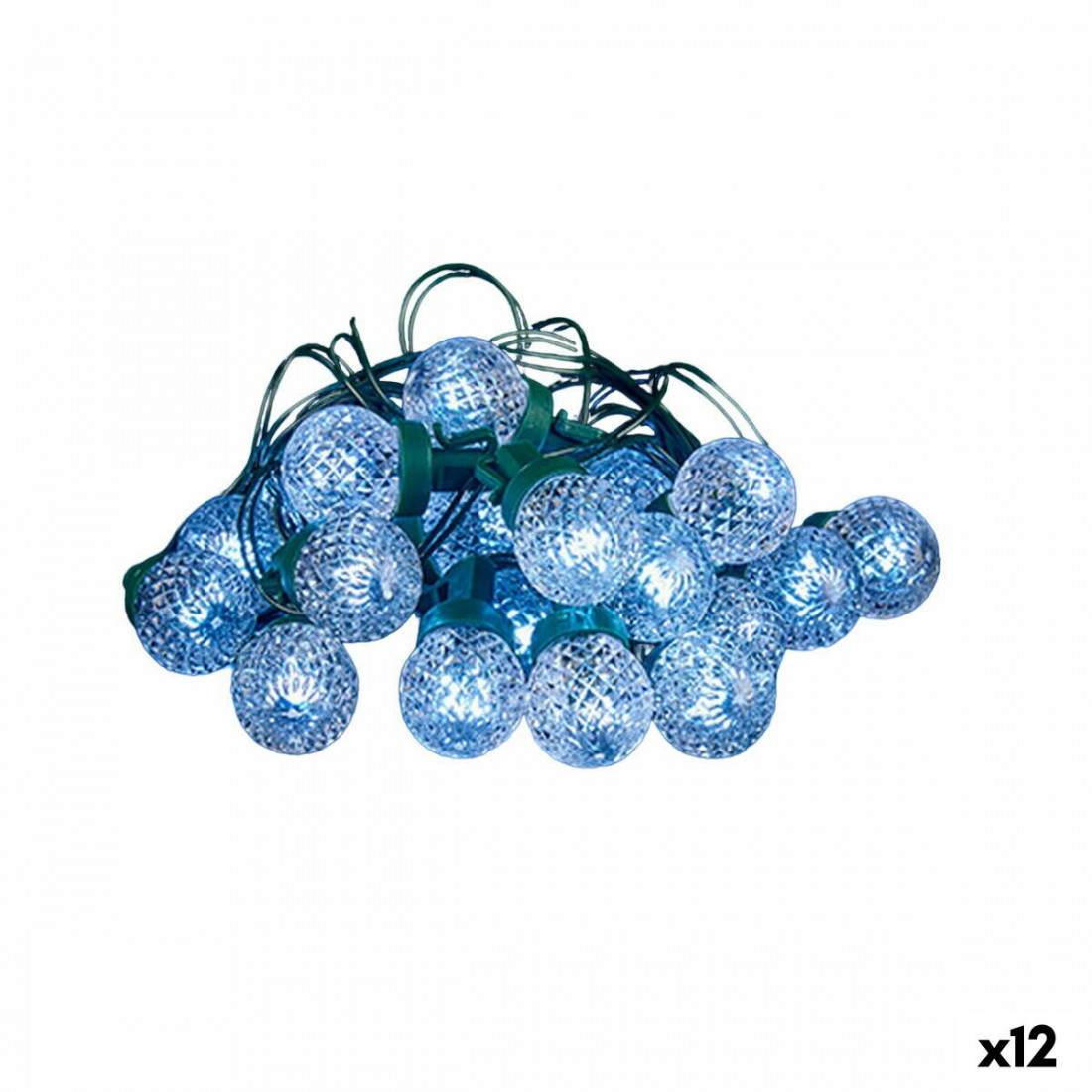 LED žibintų vainikas Balta 600 x 5 x 2 cm (12 vnt.)