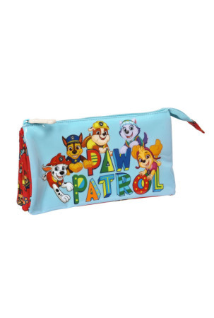 Trigubas penalas The Paw Patrol Funday Raudona Šviesiai mėlyna (22 x 12 x 3 cm)