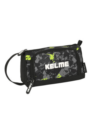 Mokyklinis penalas su priedais Kelme Jungle Juoda Pilka Lima 20 x 11 x 8.5 cm (32 Dalys)