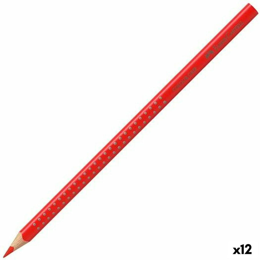 Akvareliniai spalvoti pieštukai Faber-Castell Intensyvi raudona (12 vnt.)