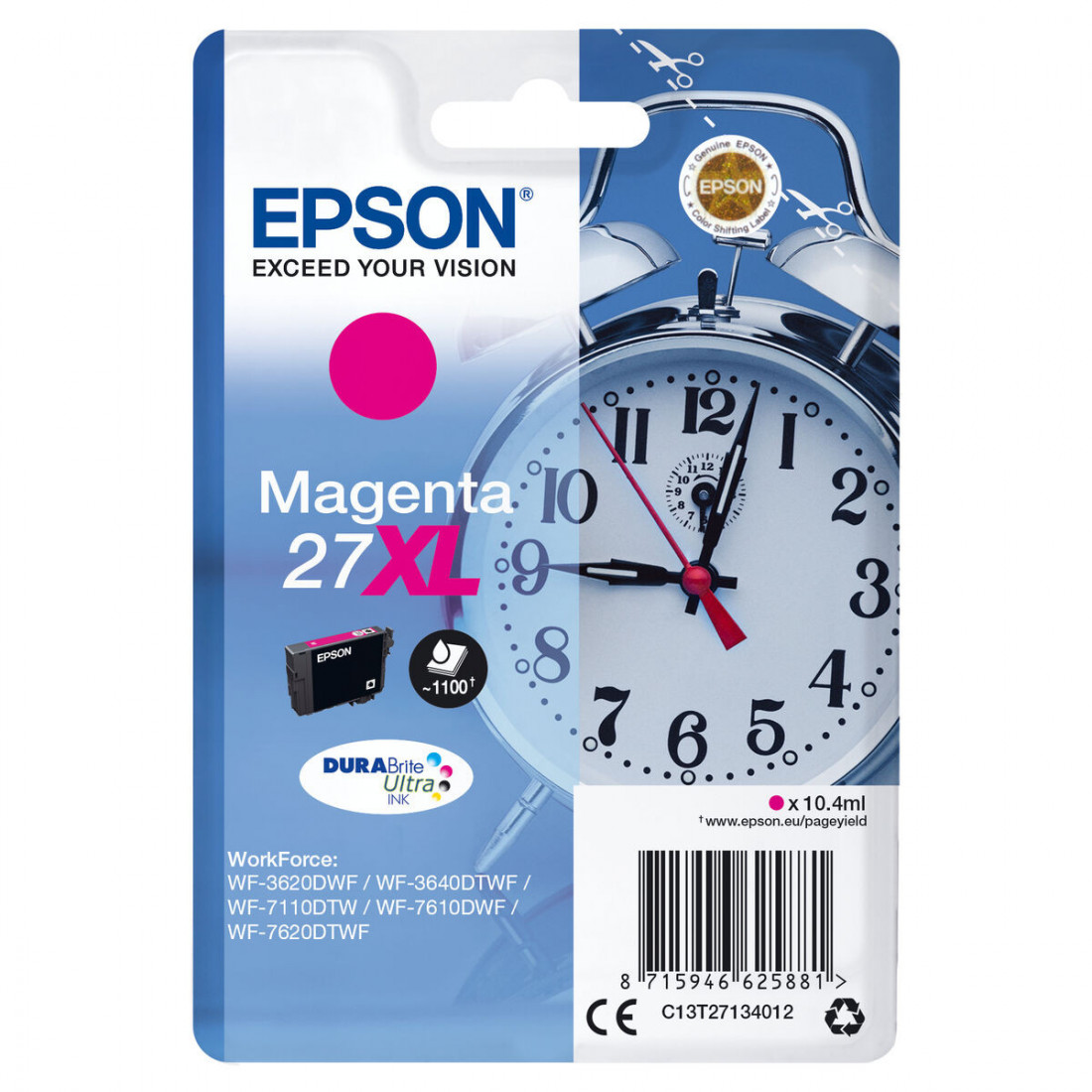 Originali rašalo kasetė Epson C13T27134022 Rožinė