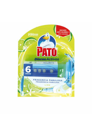 Toilet air freshener Pato Discos Activos Lima 6 vnt. Dezinfekavimo priemonė