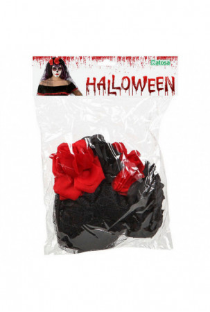 Galvos juosta Halloween Raudona / Juoda