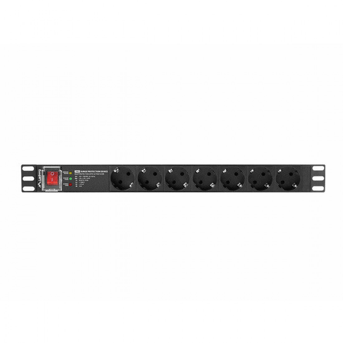 Grandinės plokštė Lanberg PDU-PRO-07F-0200-BK (2 m)