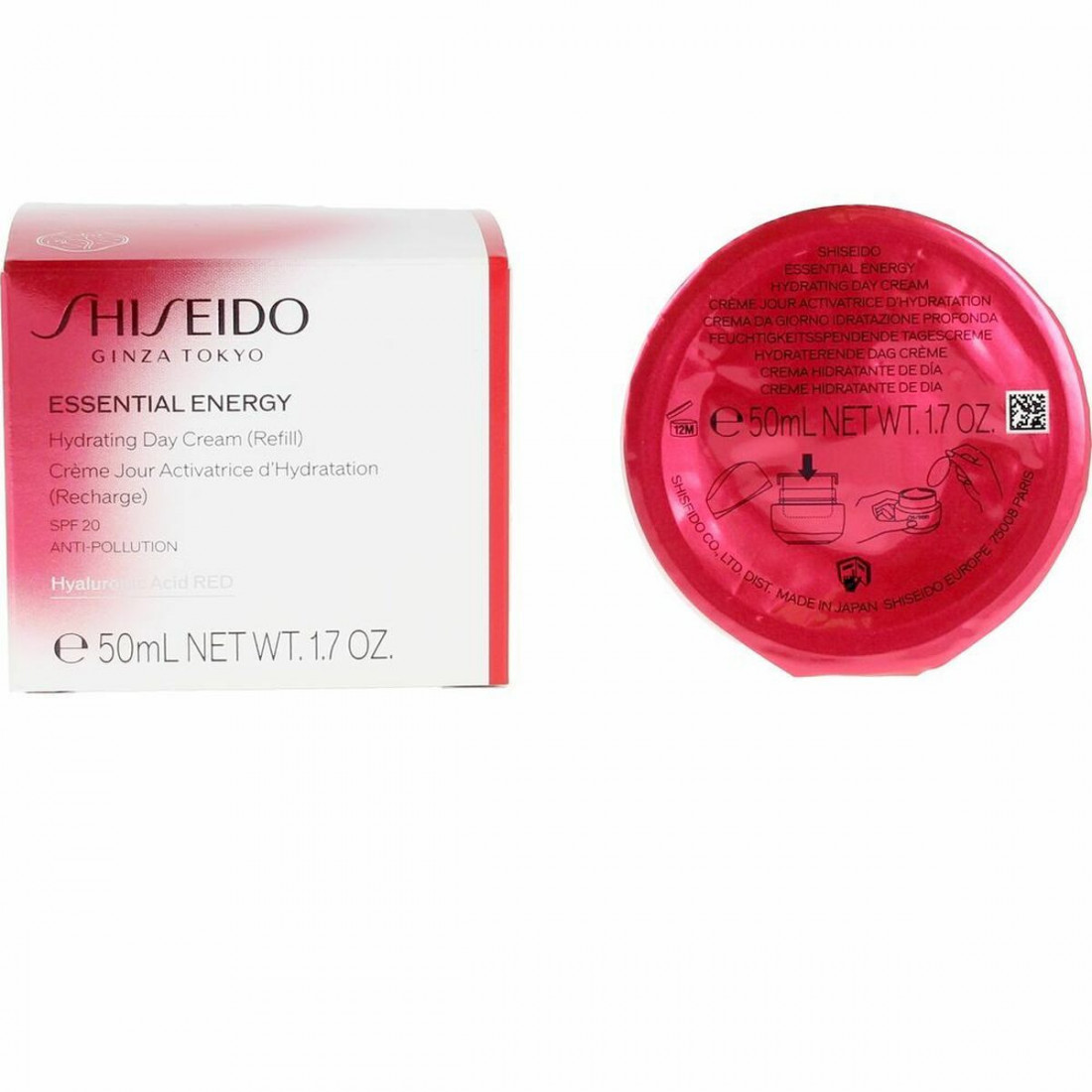 Drėkinamasis kremas Shiseido Essential Energy Papildykite Spf 20 (50 ml)