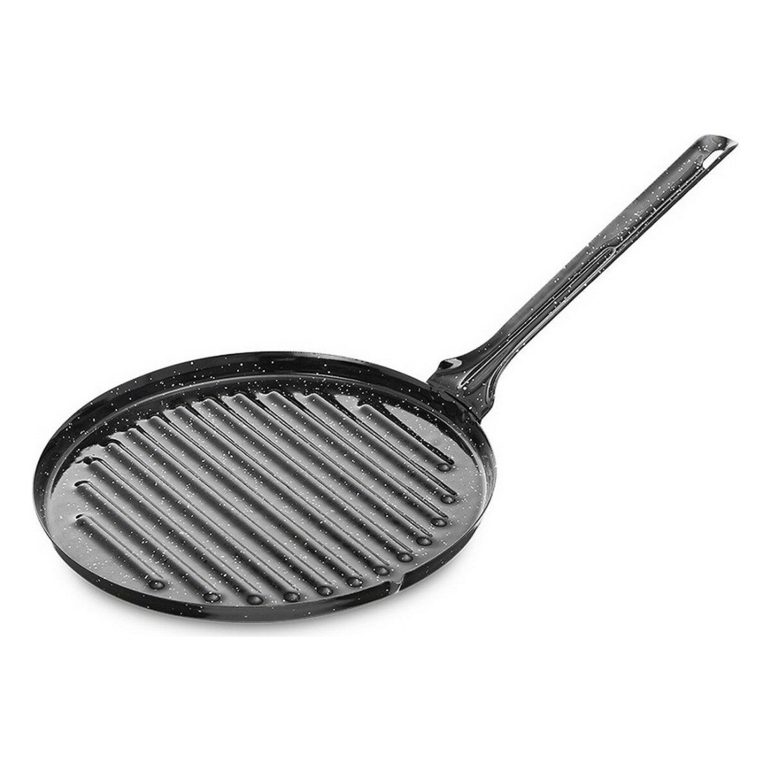 Barbekiu Vaello Apskritas Juoda Emaliuotas plienas (Ø 24 cm)