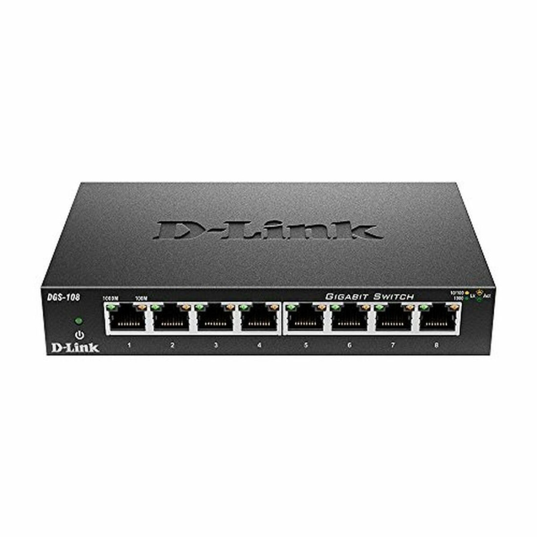 Komutatorius D-Link DGS-108 16 Gbps