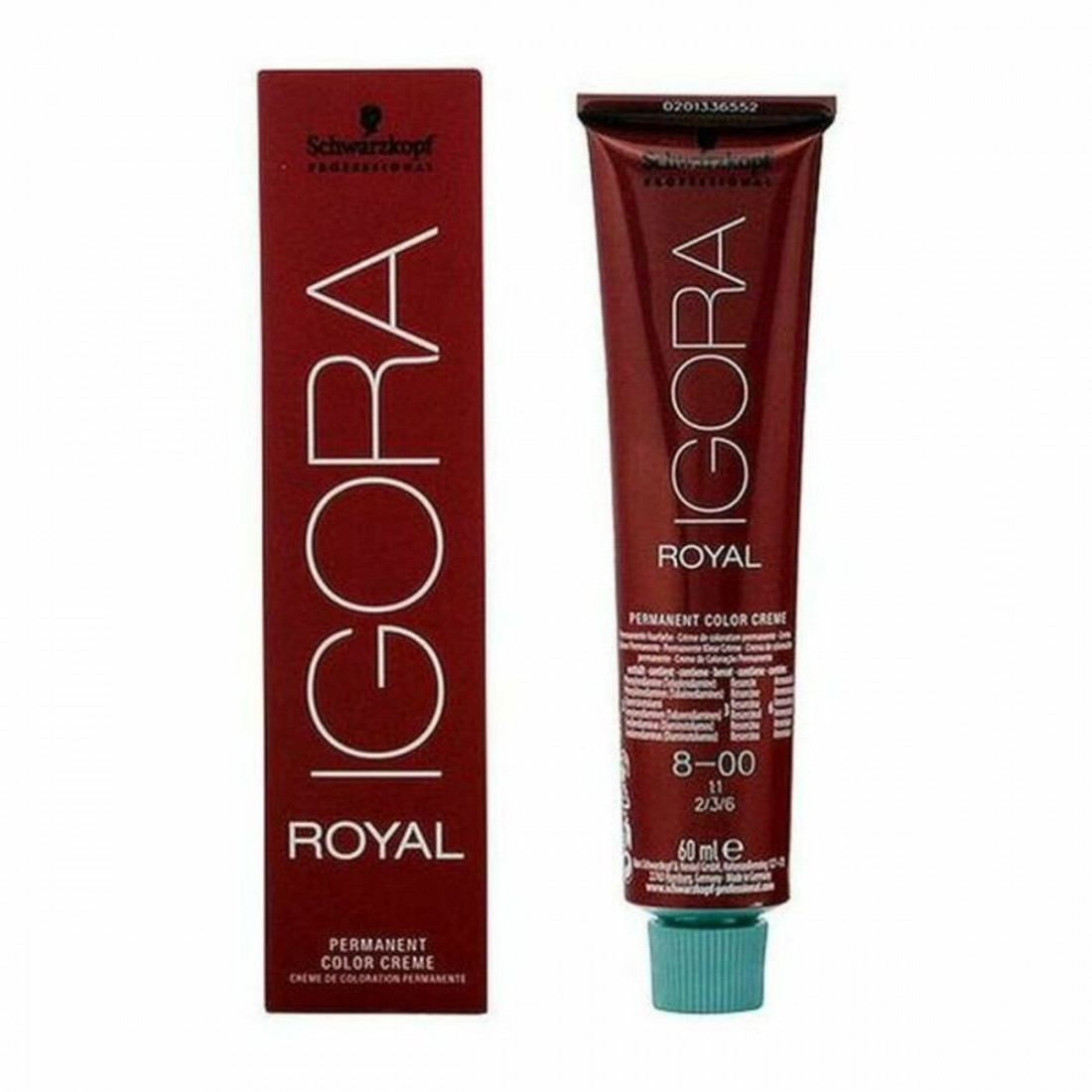 Ilgalaikiai dažai Igora Royal Schwarzkopf Igora Royal 8-00 Nº 8-00 Nº 9.0-rubio muy claro Nº 8.0-rubio claro 60 ml