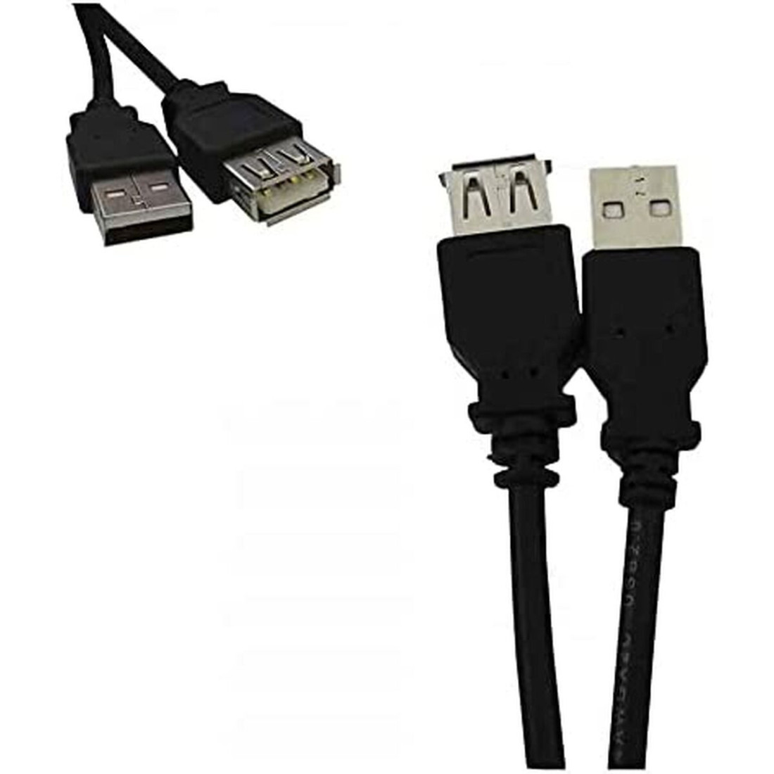 USB laidas EDM Juoda 5 m