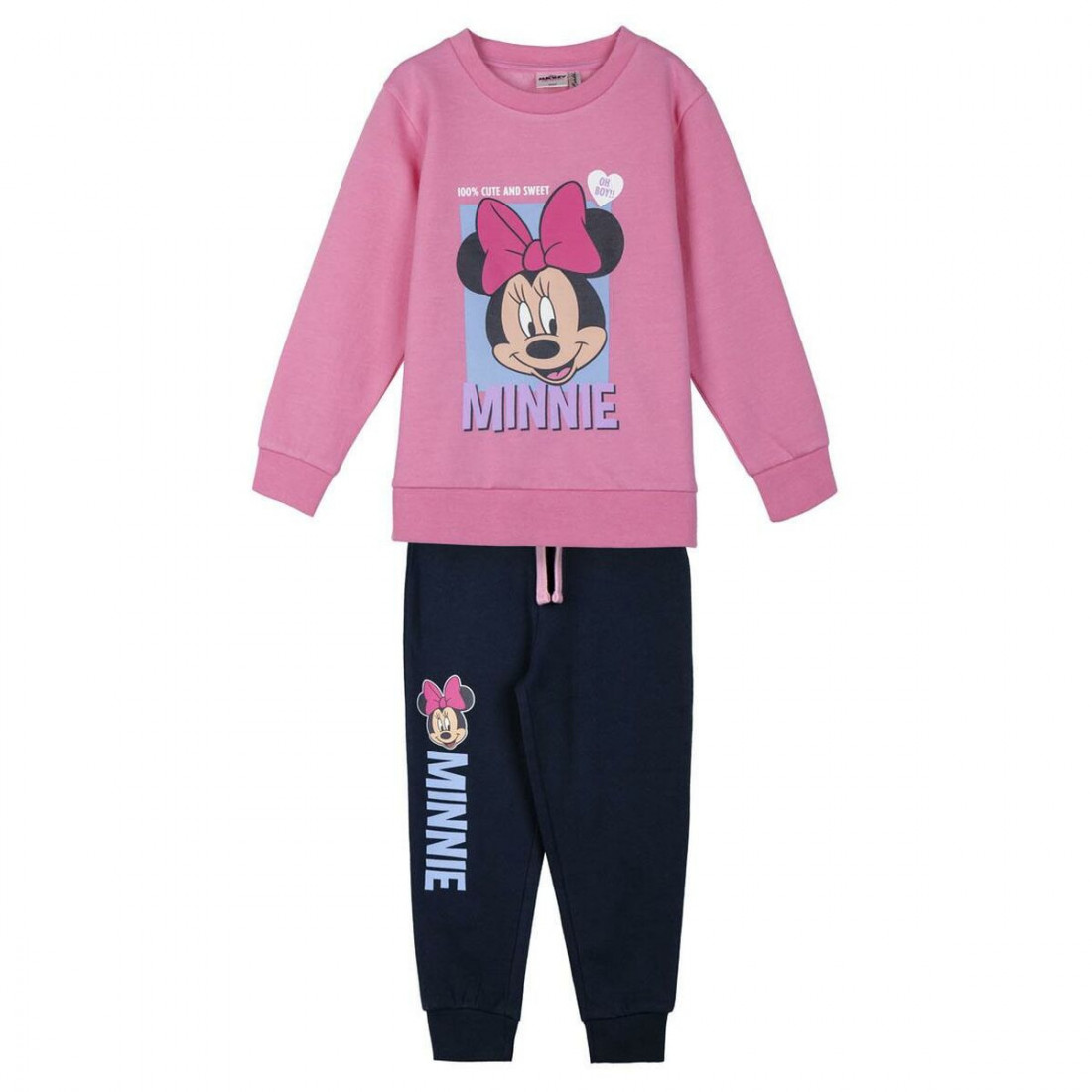 Vaikiškas sportinis kostiumas Minnie Mouse Rožinė