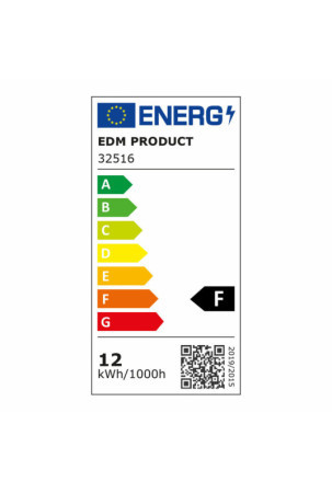 LED Flush montavimo lubų šviesos sienos šviesos EDM F 12 W (6500 K)